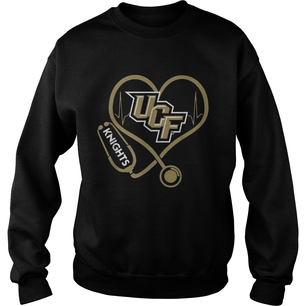 Heartbeat Nurse love UCF Knights Sweatshirt