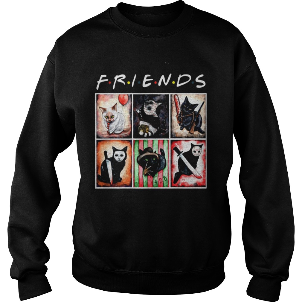 Horror characters cat version Friends Sweatshirt
