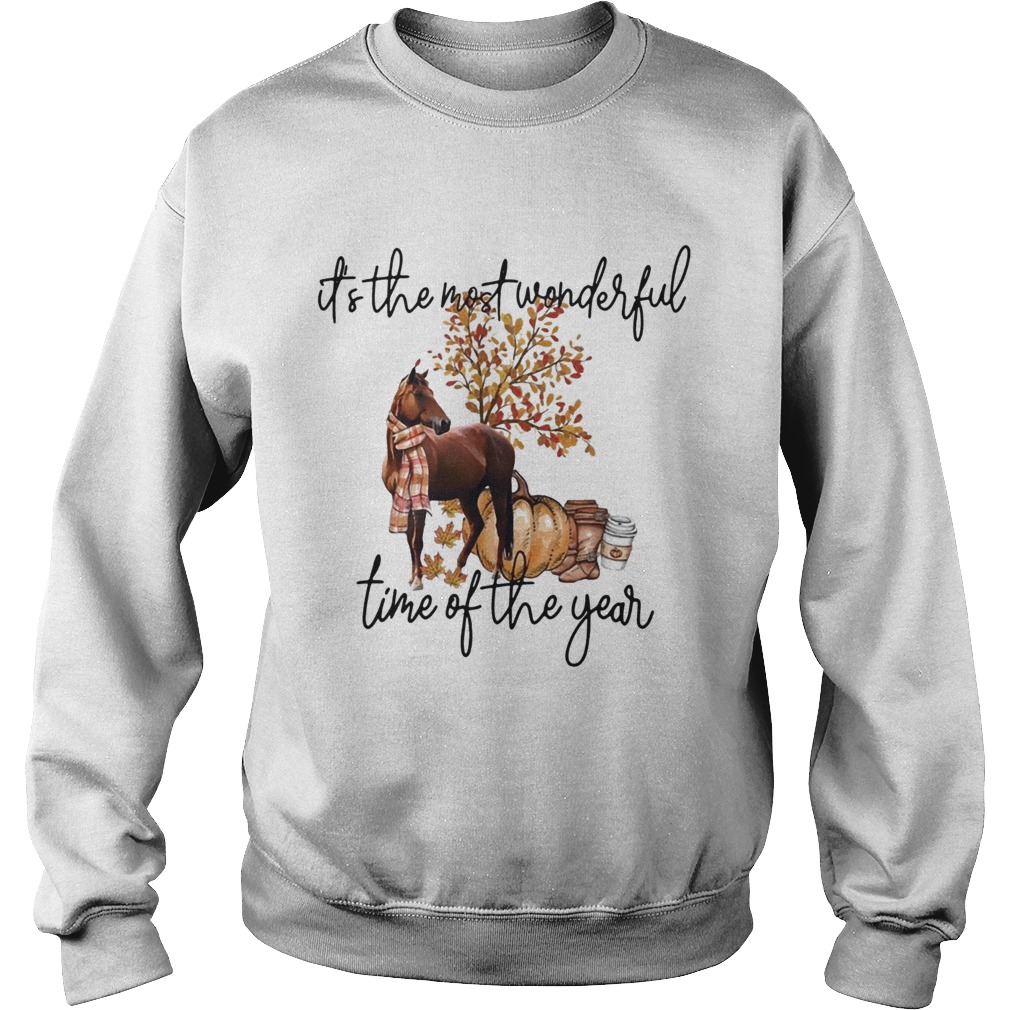 Horse its the most wonderful time of the year Sweatshirt