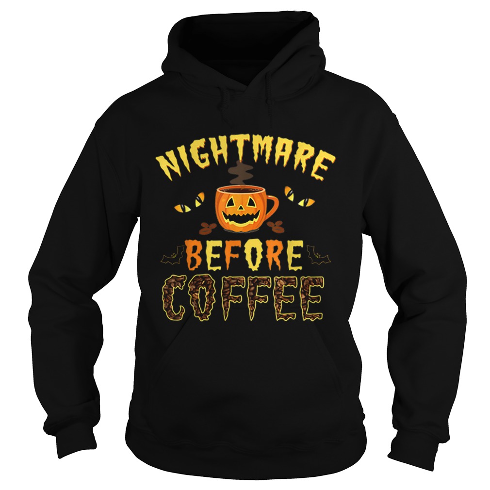 Hot Nightmare Before Coffee Women Funny Halloween Hoodie