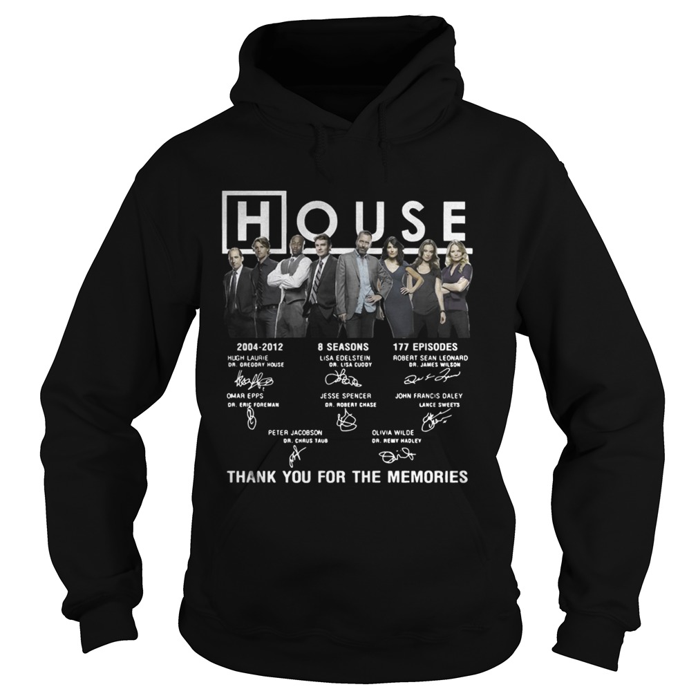 House 20042012 thank you for the memories signature Hoodie