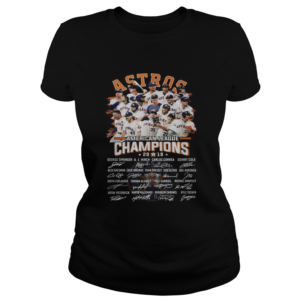 Houston Astros American league Champions 2019 signature Classic Ladies