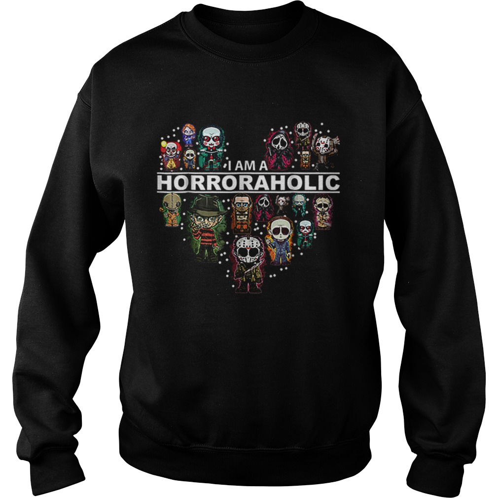 I Am A Horroraholic Halloween Day 2019 Sweatshirt