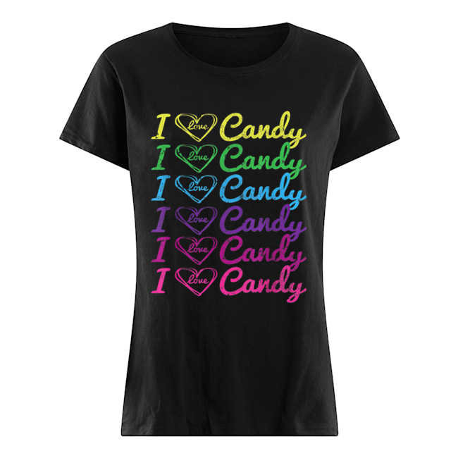 I Love Candy Halloween Costume Funny Heart Classic Women's T-shirt