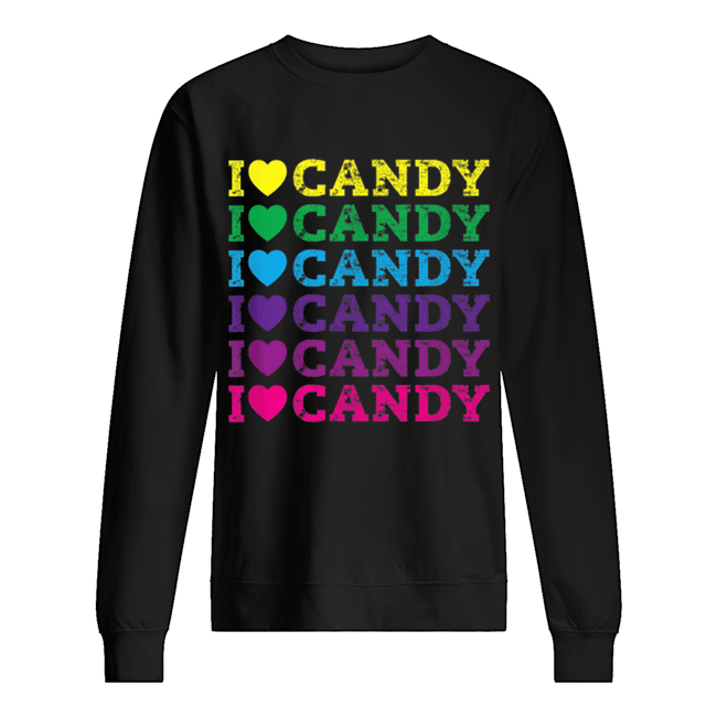I love Candy Halloween Party Cute Trick or Treat Unisex Sweatshirt