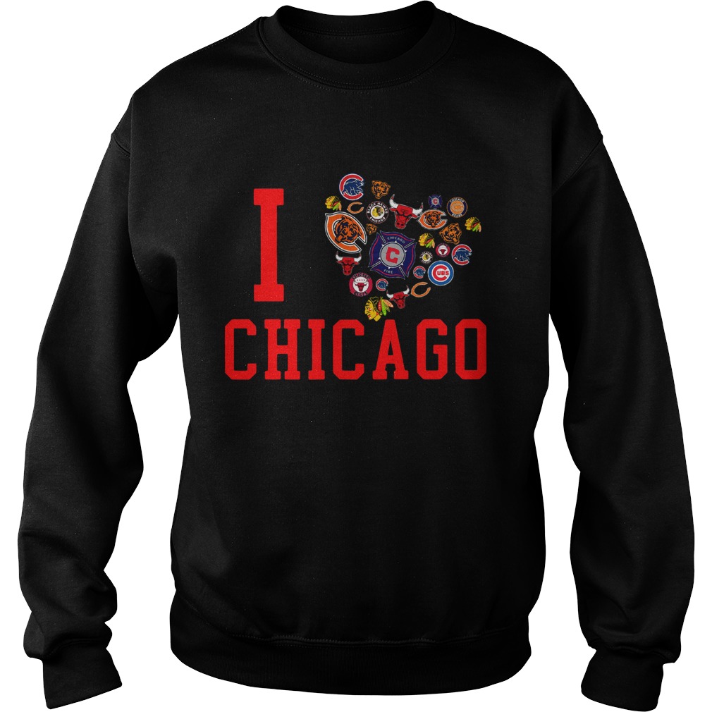 I love Chicago sport Sweatshirt