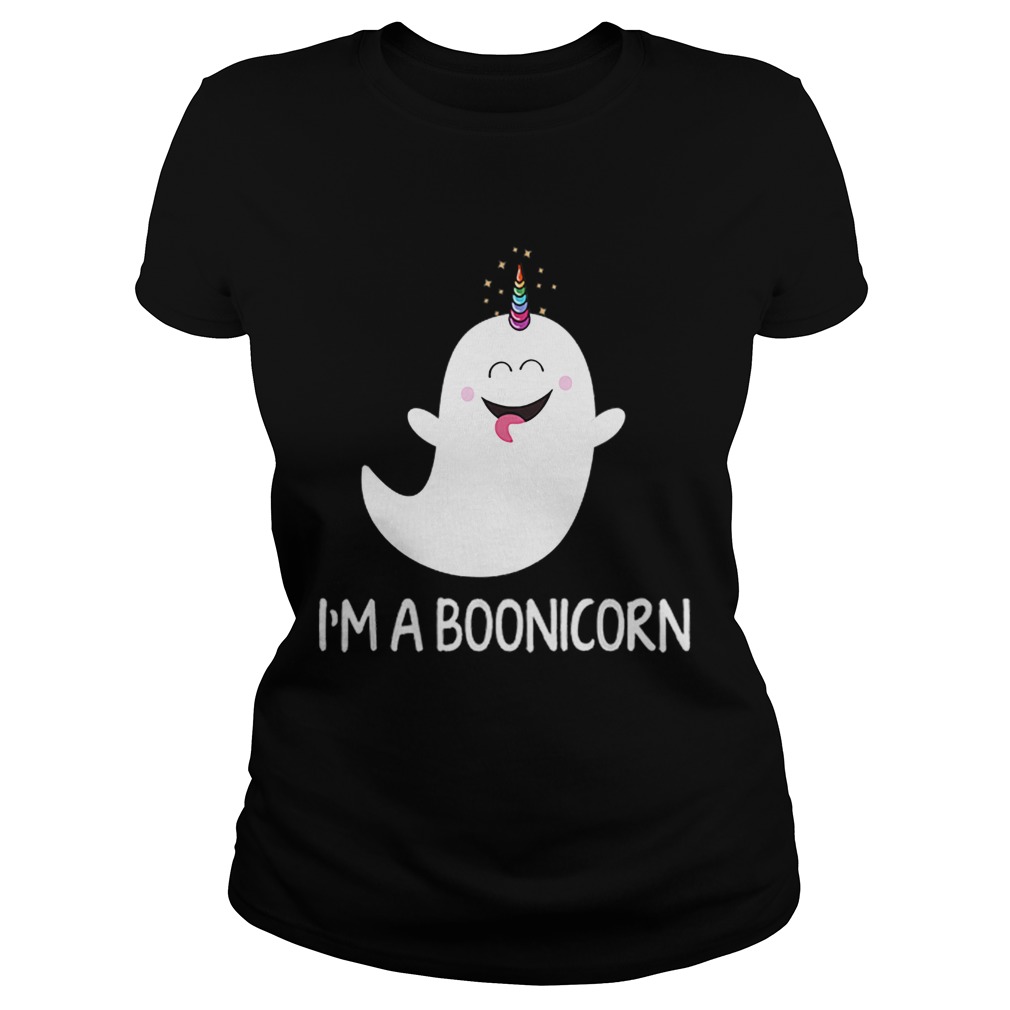 Im a Boonicorn Cute Spooky ghost Unicorn Funny Halloween Classic Ladies
