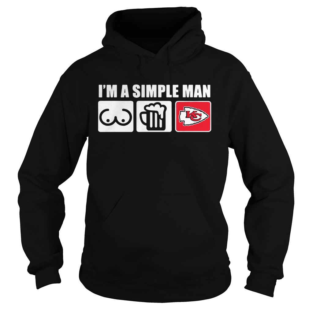 Im a simple man love bobs beer and Kansas City Chiefs Hoodie