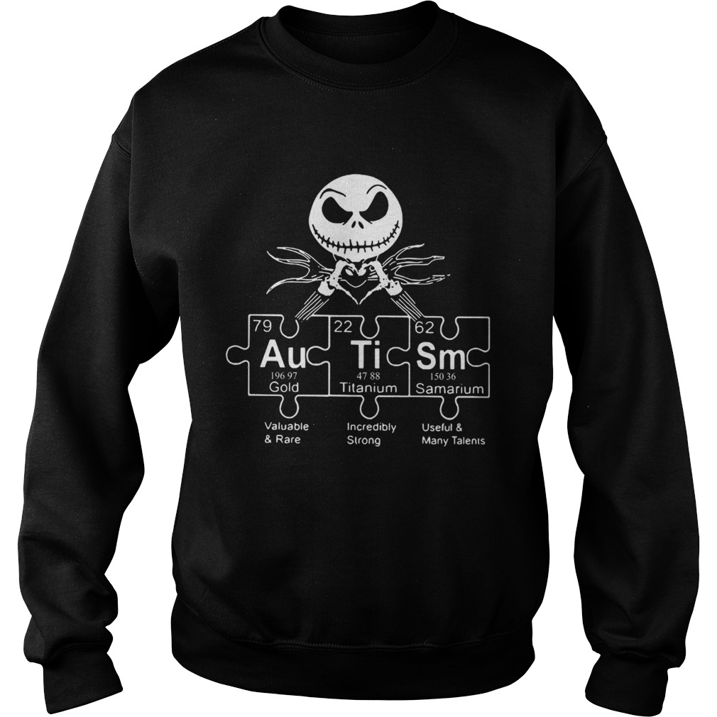 Jack Skellington Autism periodic table Sweatshirt