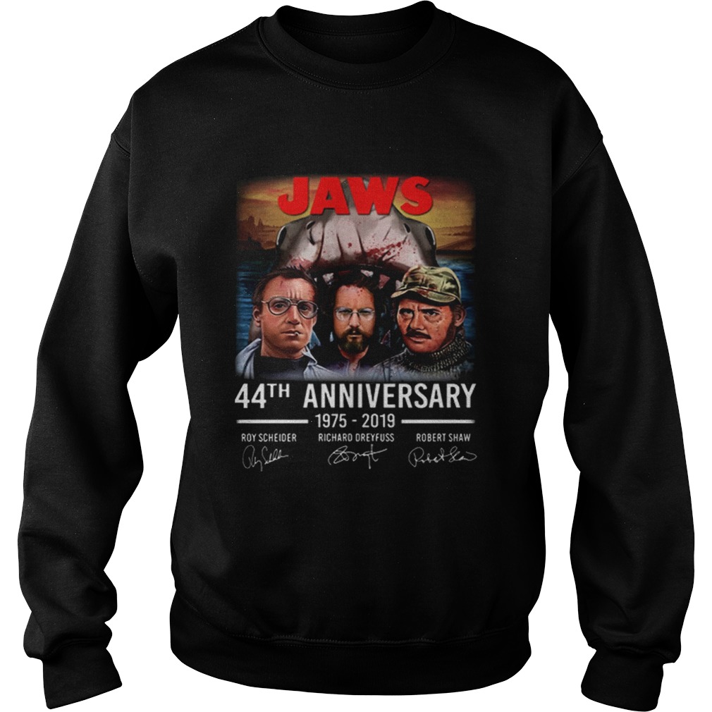 Jaws 44th anniversary 19752019 signatures Sweatshirt