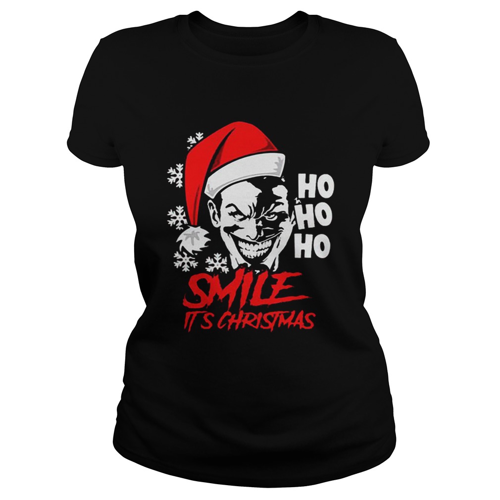 Joker Smile Its Christmas Ho Ho Ho Classic Ladies