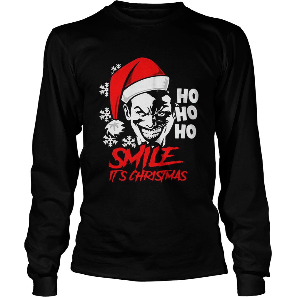 Joker Smile Its Christmas Ho Ho Ho LongSleeve