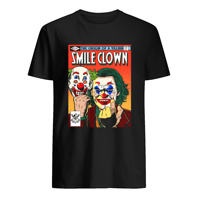 Joker the origin of a villain smile clown shirt