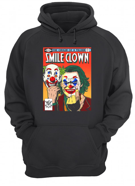 Joker the origin of a villain smile clown Unisex Hoodie