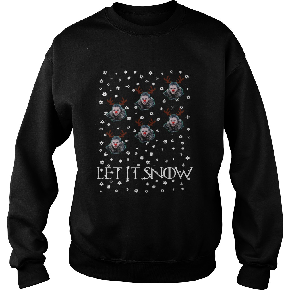 Jon Snow Game Of Thrones Let It Snow Christmas Sweatshirt