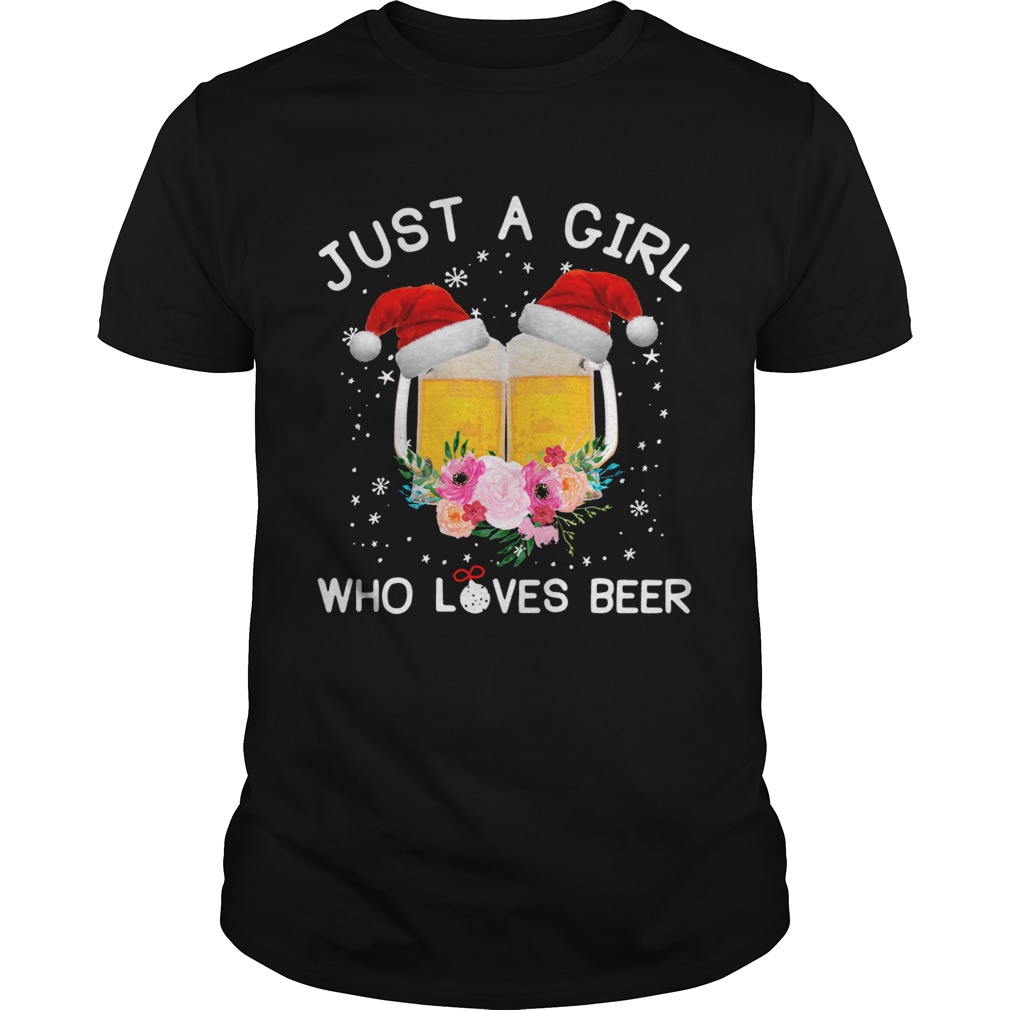 Just a girl who loves beer Christmas ugly shirt
