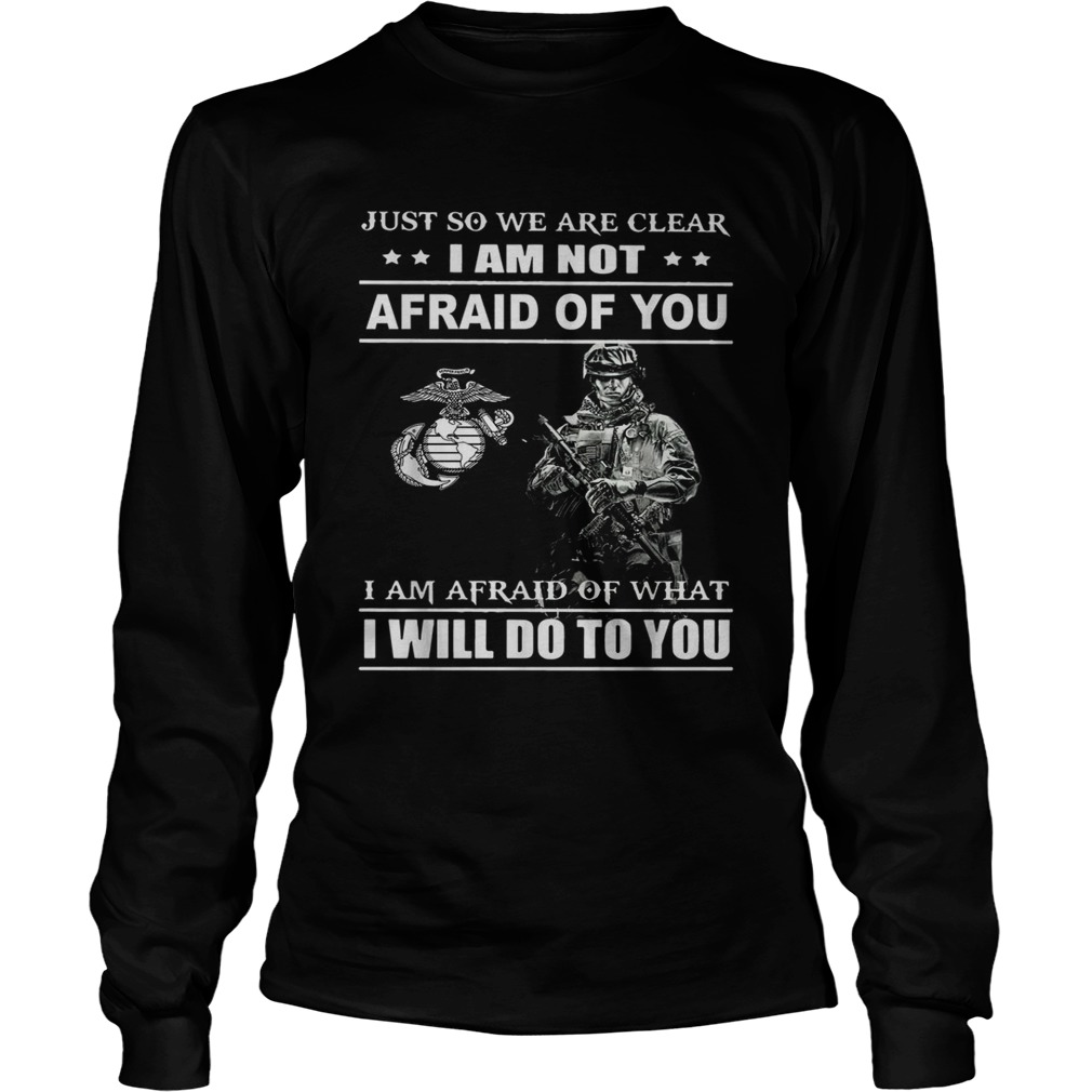 Just so we are clear I am not afraid of you LongSleeve