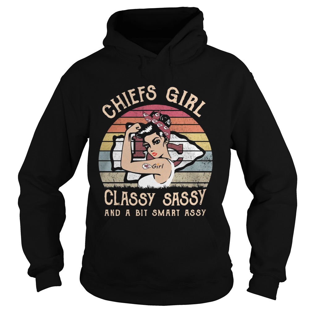 Kansas City Chiefs Girl Classy Sassy And A Bit Smart Assy Sunset Shirt Hoodie