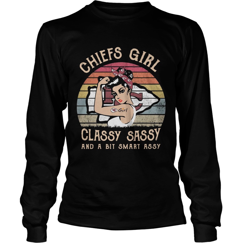 Kansas City Chiefs Girl Classy Sassy And A Bit Smart Assy Sunset Shirt LongSleeve