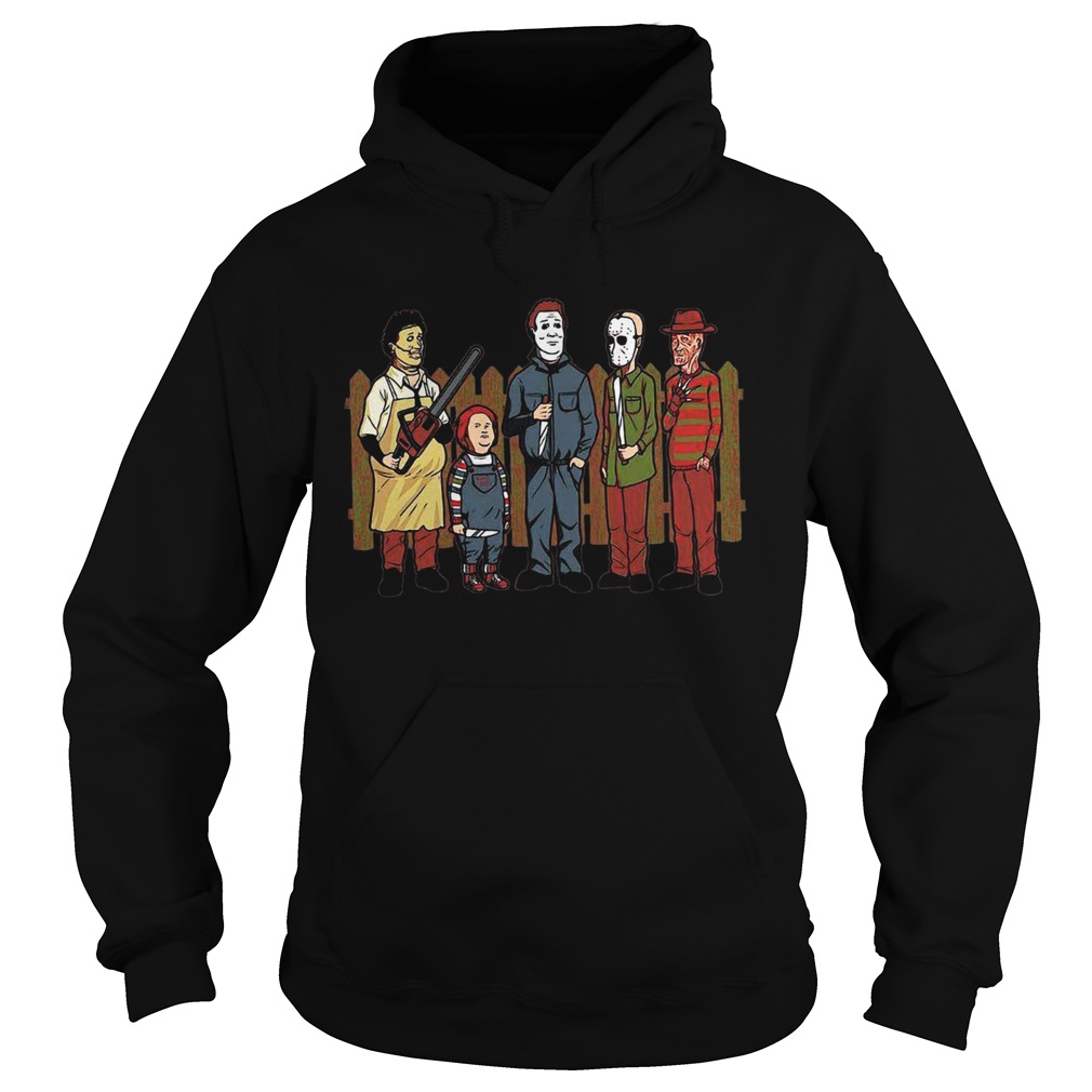 King of the hell Leatherface Chucky Michael Myers Halloween Hoodie