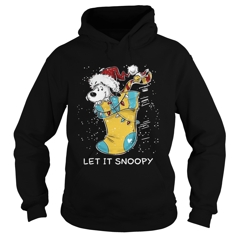 Let it Snoopy sock Christmas Hoodie