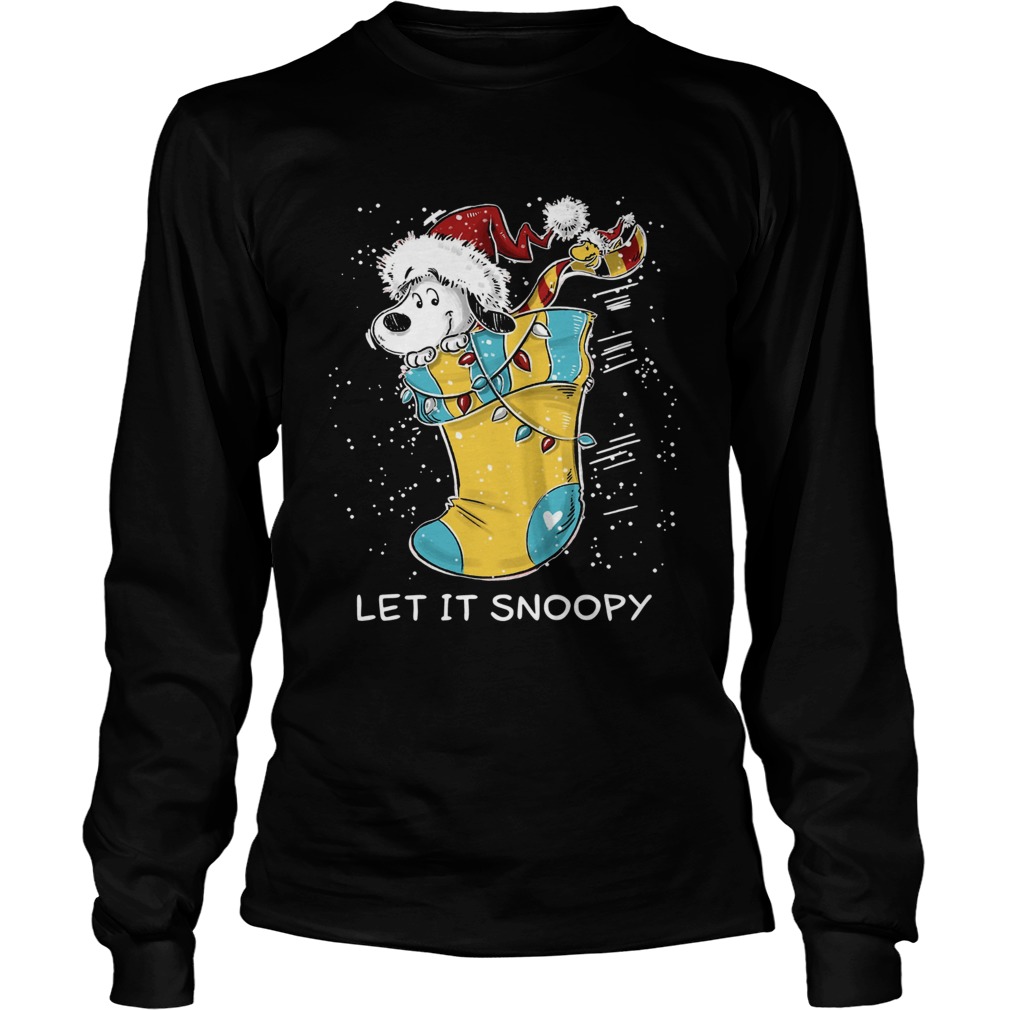 Let it Snoopy sock Christmas LongSleeve
