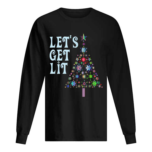 Let's Get Lit Drinking T-Shirt Long Sleeved T-shirt 