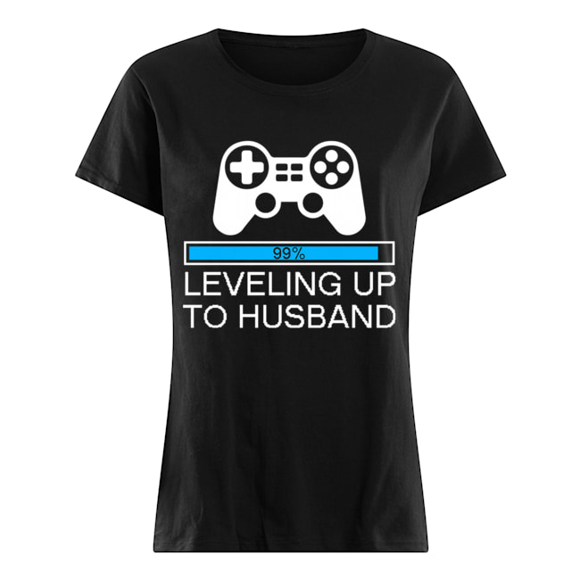 Leveling Up To Husband Groom Gamer WeddingT-Shirt Classic Women's T-shirt