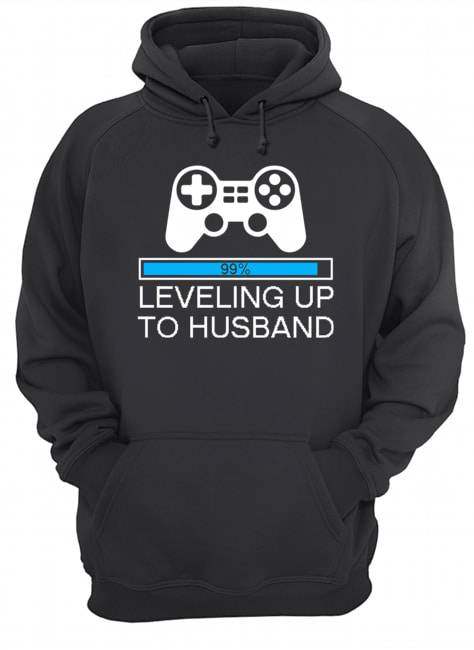 Leveling Up To Husband Groom Gamer WeddingT-Shirt Unisex Hoodie