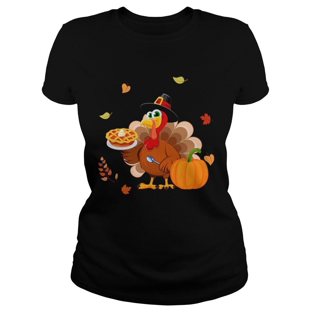 Lunch Lady Turkey Thanksgiving Gift TShirt Classic Ladies