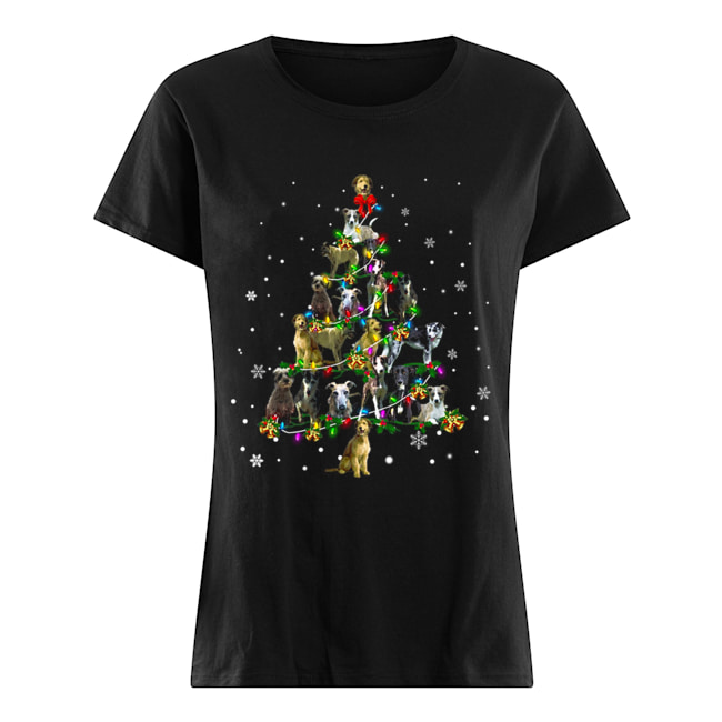 Lurcher Christmas Tree T-Shirt Classic Women's T-shirt