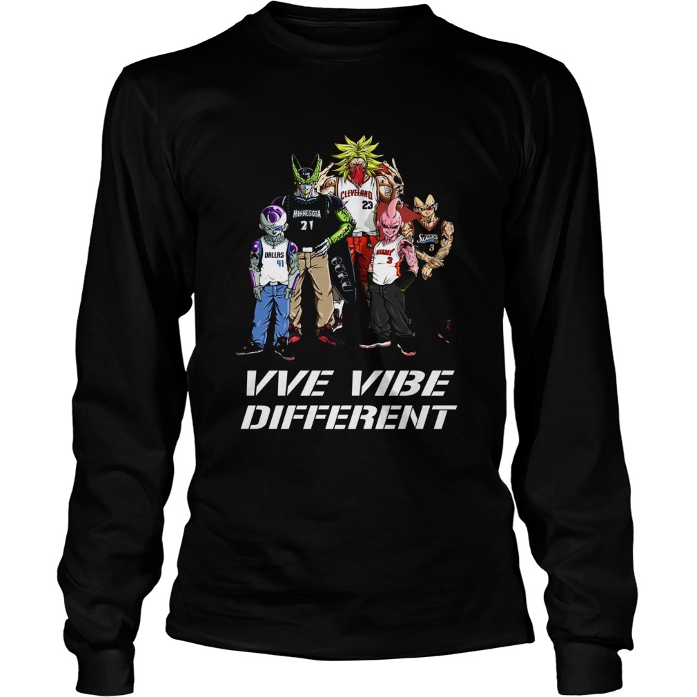 MLB Dragon Ball Characters we vibe different LongSleeve