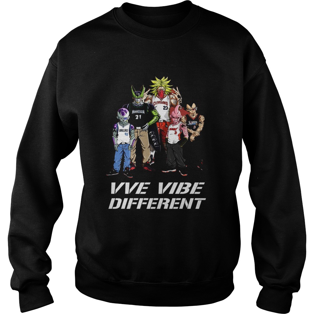 MLB Dragon Ball Characters we vibe different Sweatshirt