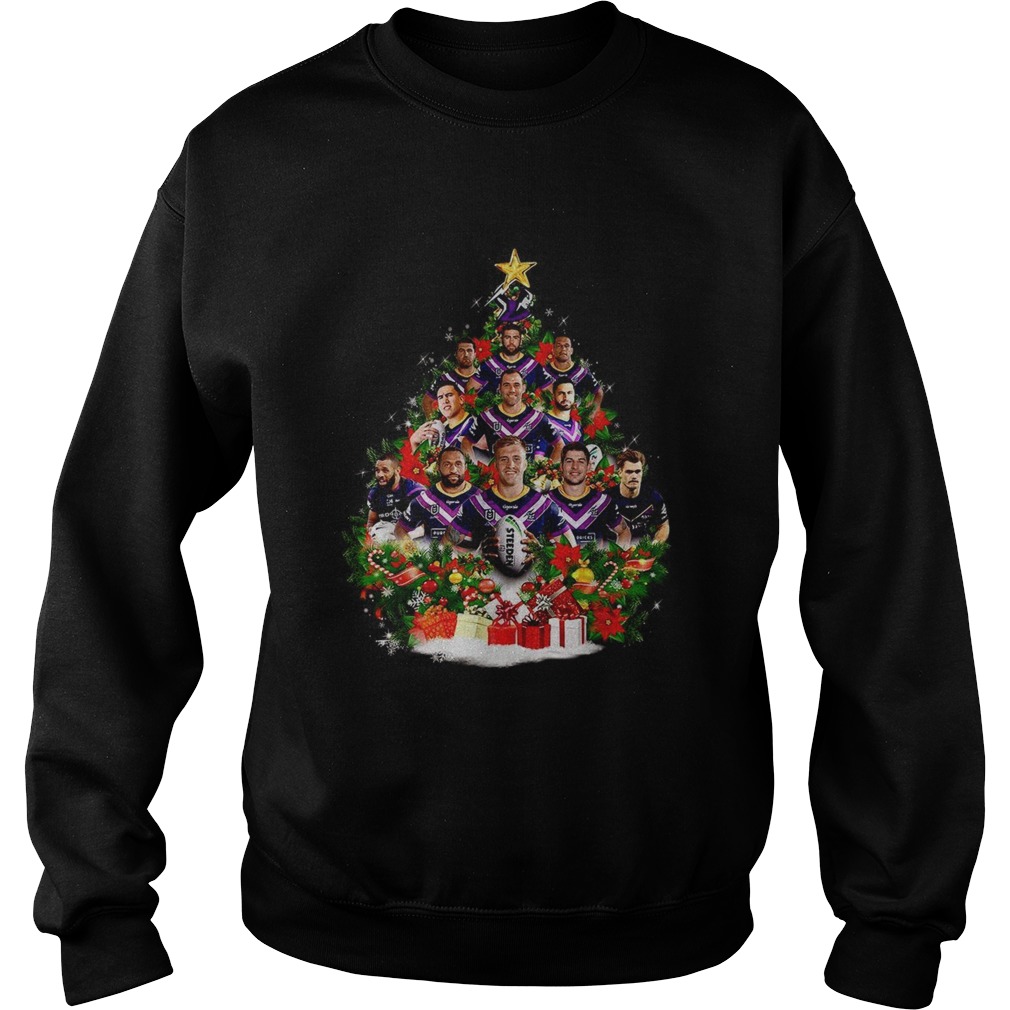 Melbourne Storm team players Christmas tree Sweatshirt