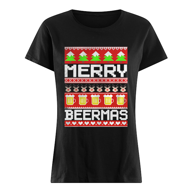Merry Beermas Christmas Shirt Classic Women's T-shirt