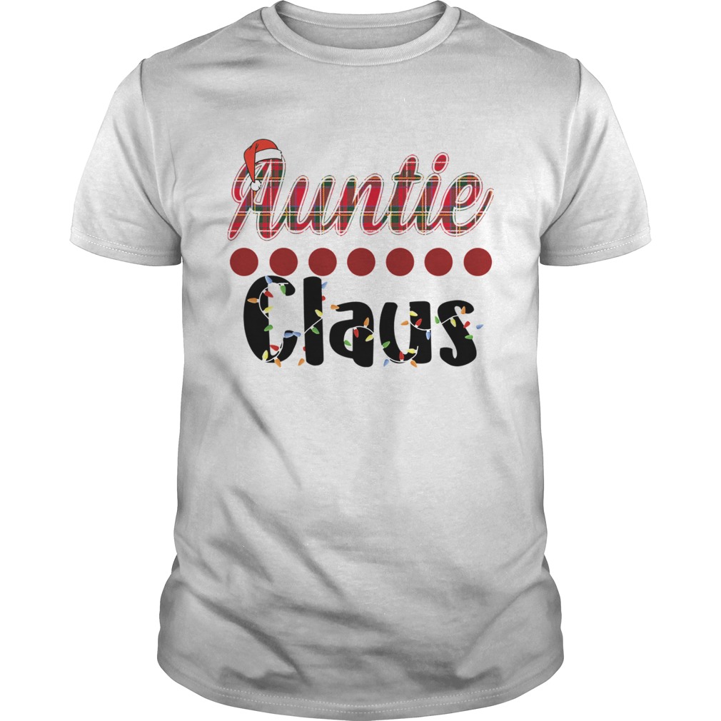 Merry Christmas Auntie Claus Funny Auntie TShirt