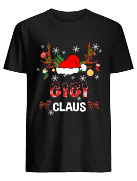 Merry Christmas Gigi Claus Hat Santa T-Shirt