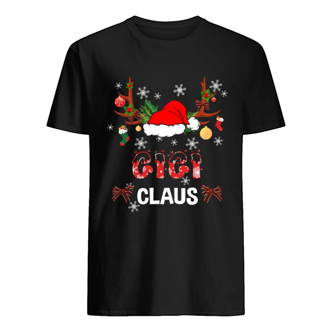 Merry Christmas Gigi Claus Hat Santa T-Shirt