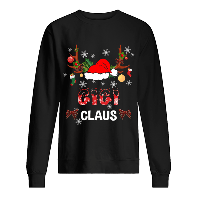 Merry Christmas Gigi Claus Hat Santa T-Shirt Unisex Sweatshirt
