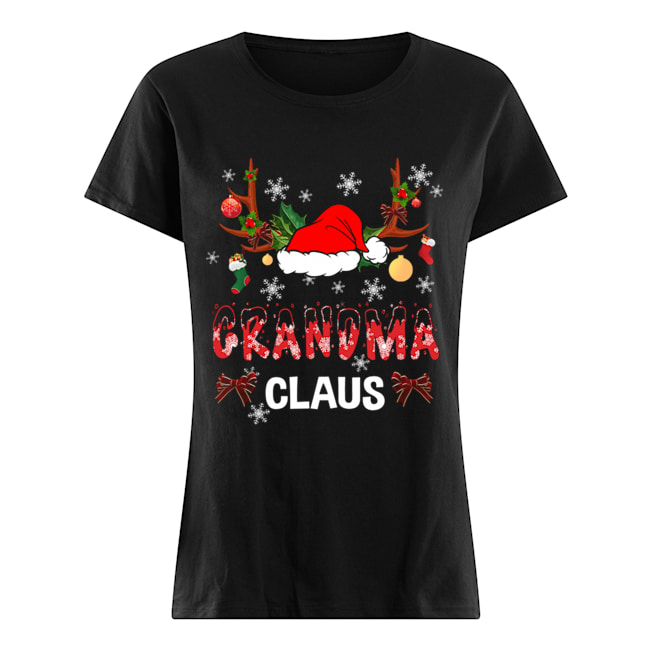 Merry Christmas Grandma Claus Hat Santa T-Shirt Classic Women's T-shirt