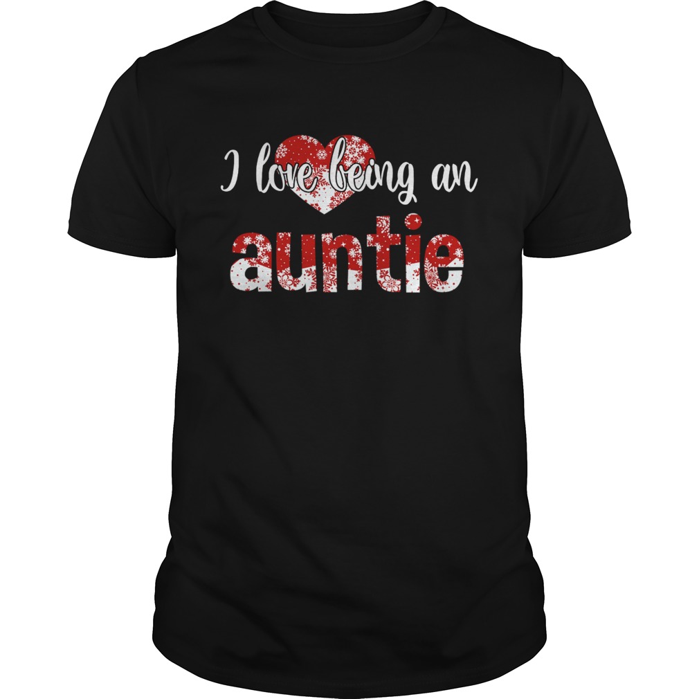 Merry Christmas I Love Being An Auntie Gift For Xmas TShirt