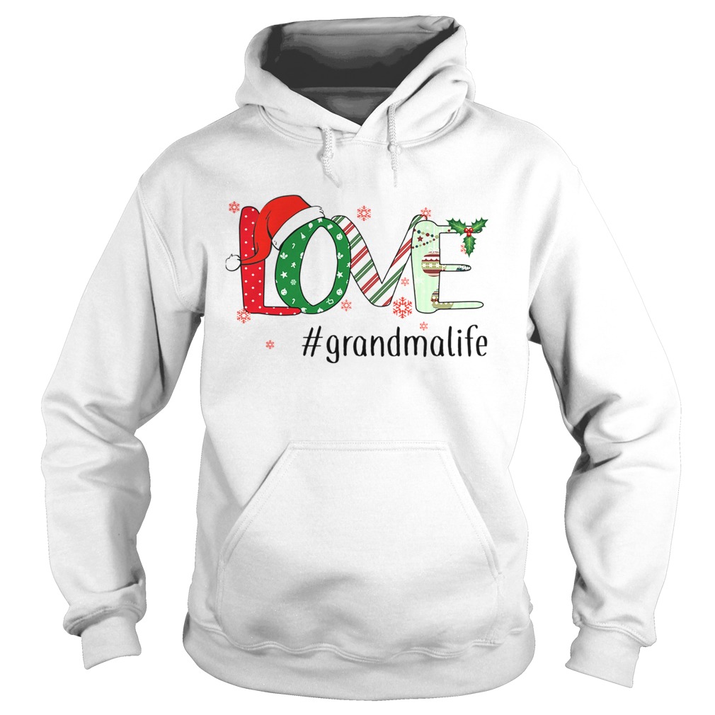 Merry Christmas Love grandmalife Grandma Life TShirt Hoodie