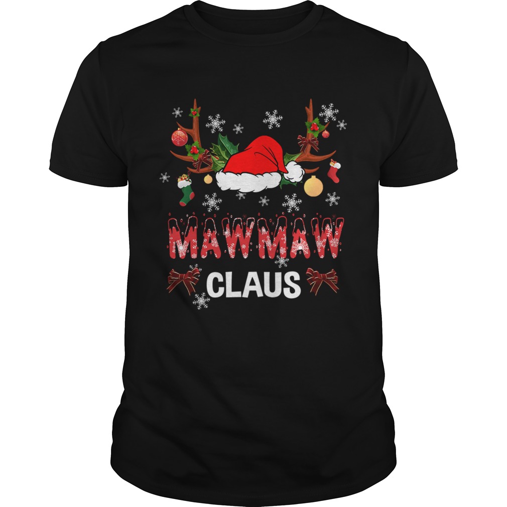 Merry Christmas Mawmaw Claus Hat Santa TShirt