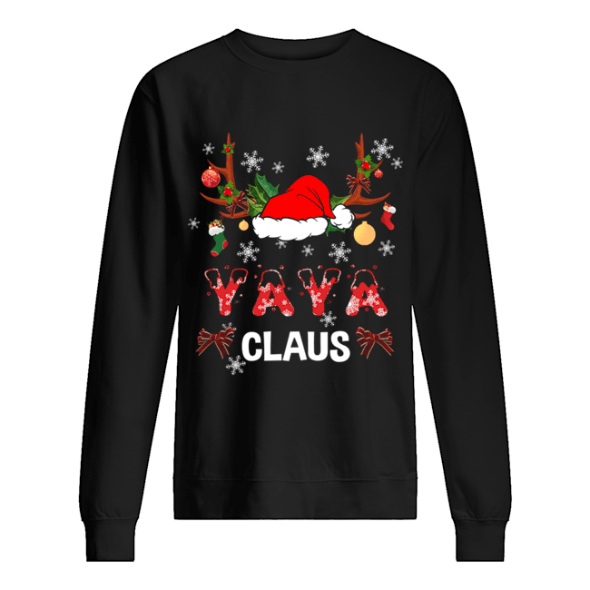 Merry Christmas Yaya Claus Hat Santa T-Shirt Unisex Sweatshirt