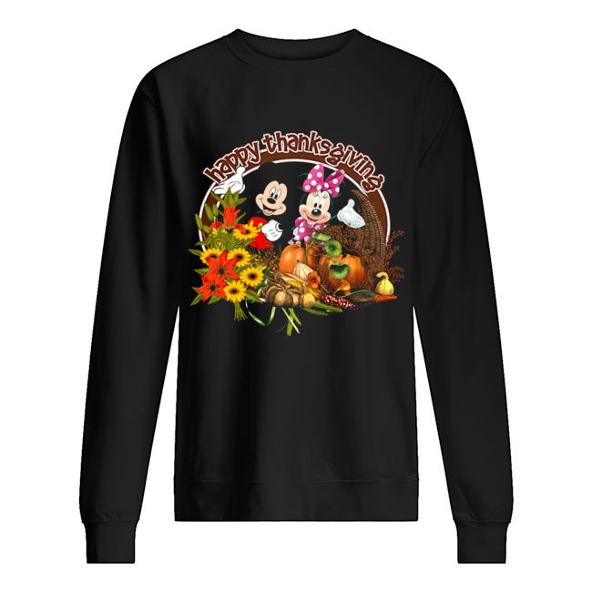 Mickey Mouse Happy Thanksgiving Unisex Sweatshirt