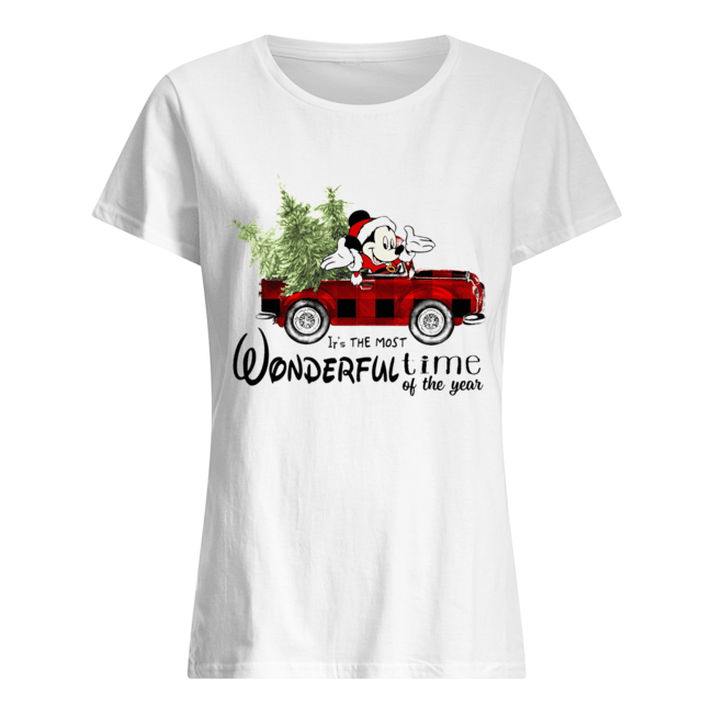 Mickey Mouse It’s The Most Wonderful Time Of The Year Christmas Shirt Classic Women's T-shirt