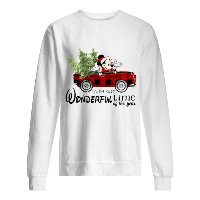 Mickey Mouse It’s The Most Wonderful Time Of The Year Christmas Shirt Unisex Sweatshirt
