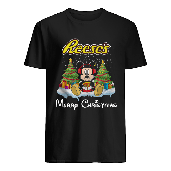 Mickey Mouse drink Dutch Reese’s Christmas shirt