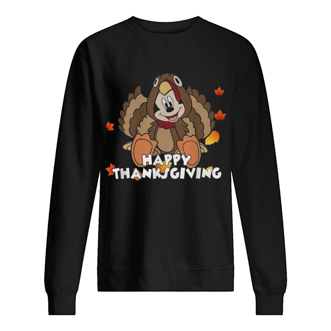 Mickey Mouse happy thanksgiving Unisex Sweatshirt