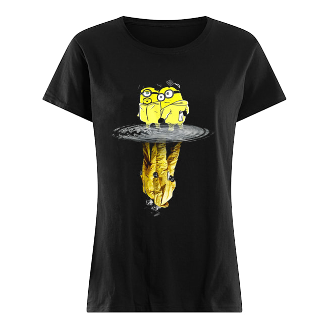 Minion And Walter white and Jesse Breaking Bad Water Reflection Classic Women's T-shirt